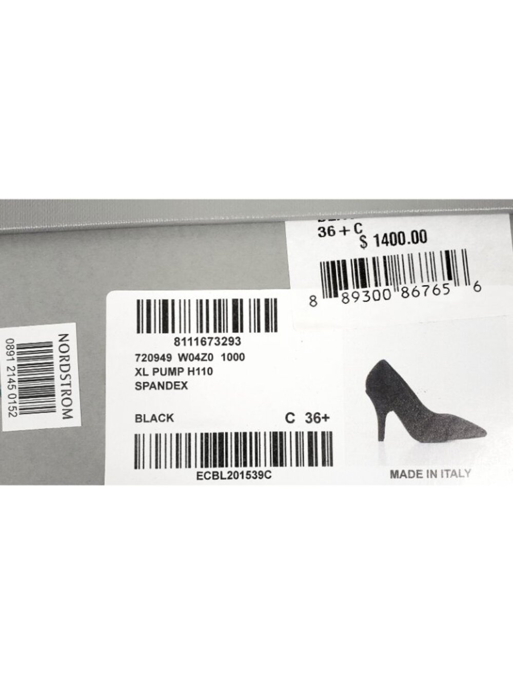 $1400 Balenciaga Womens XL Pumps 110mm Heels Shoe Black IT 36.5 / US 6.5 - Italy - Picture 6 of 6